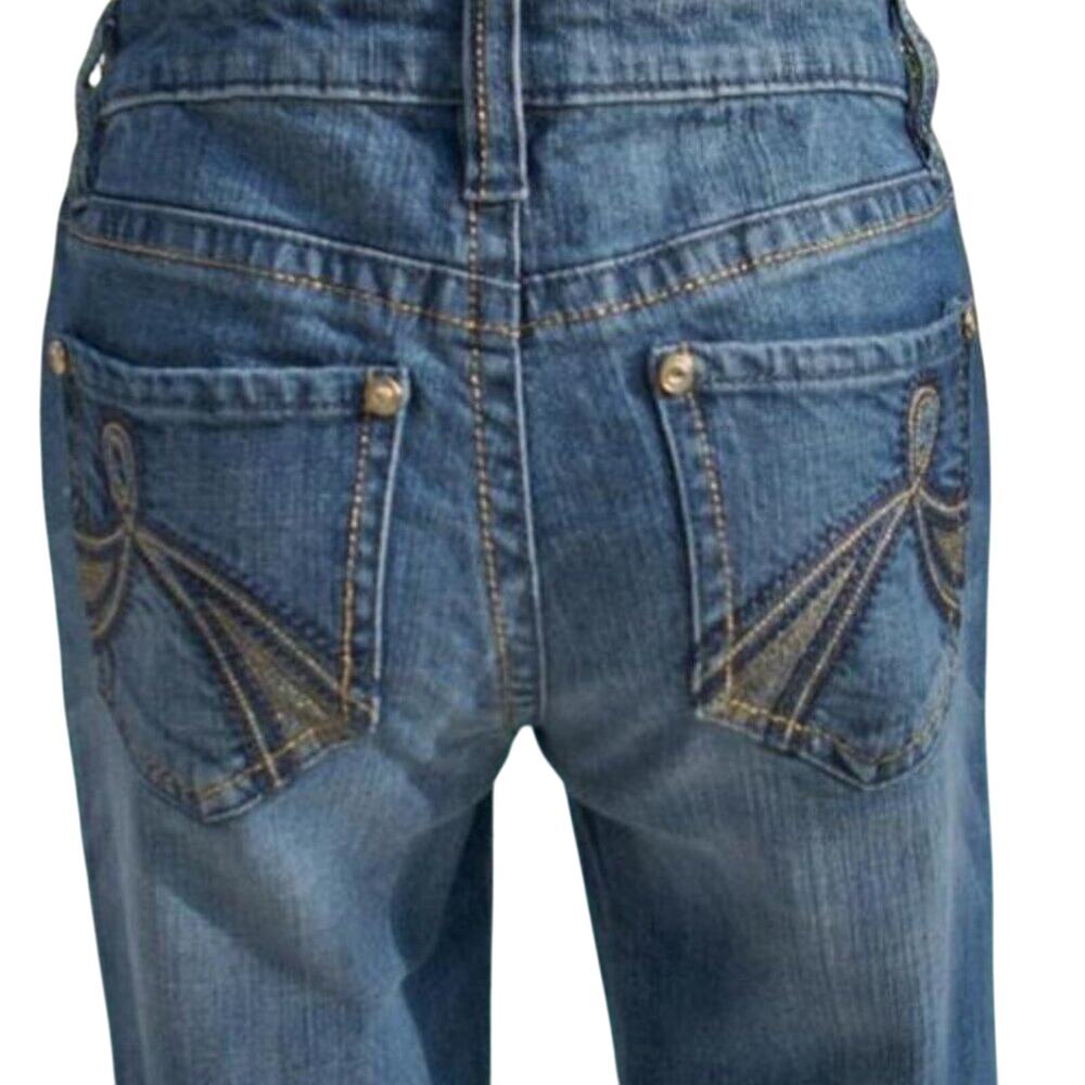 Cache Denim Embroidery Embellished Rhinestone Pockets Jean Pant Stretch NWT $98